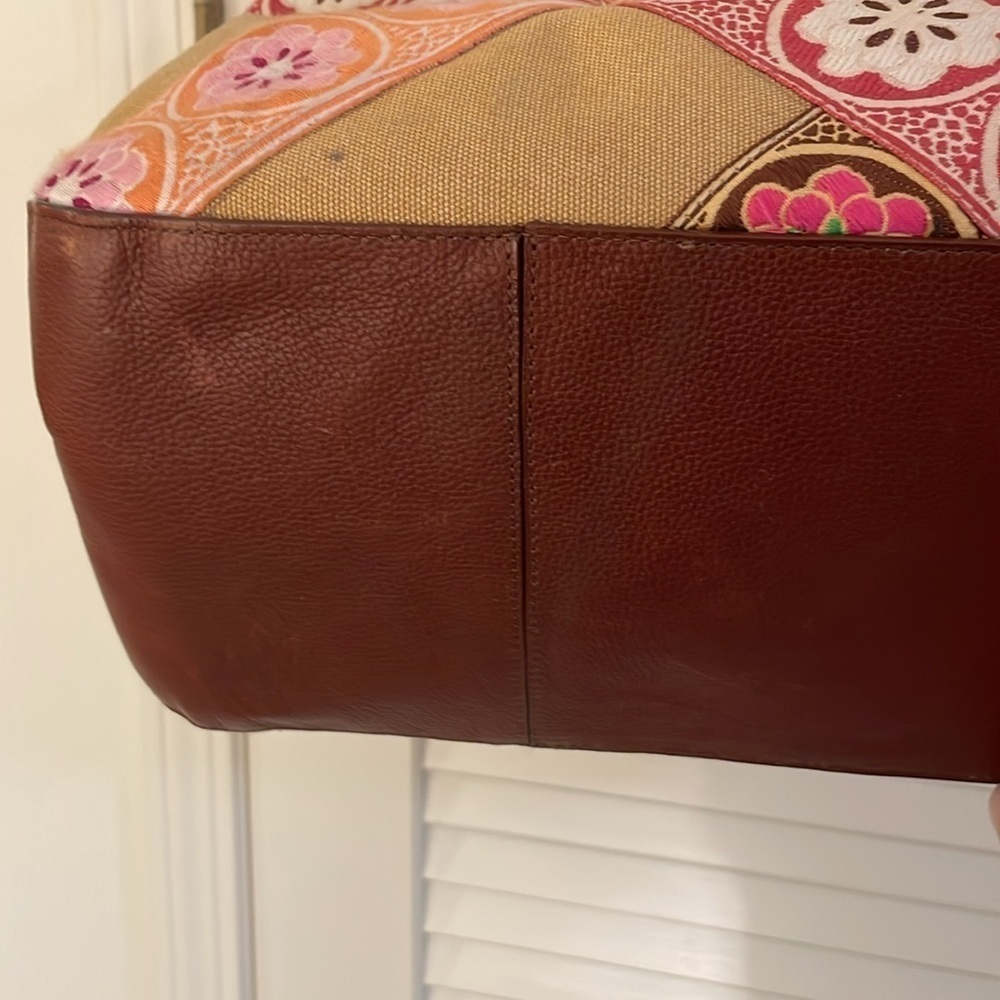 Hadley Pollet Large Zinnia Departure Leather Braided Weekender - Picture 8 of 16
